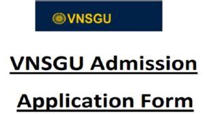 vnsgu. ac. in|vnsgu exam application.